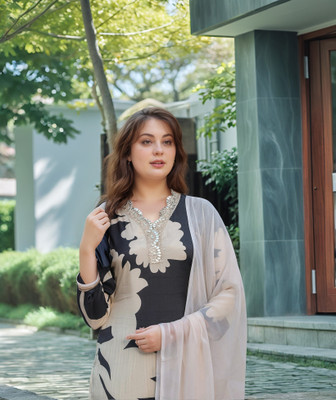 Tasrika Printed Kurta, Salwar & Dupatta Set