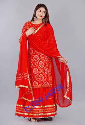 ELVISH JAIPUR Women Kurta Skirt Set