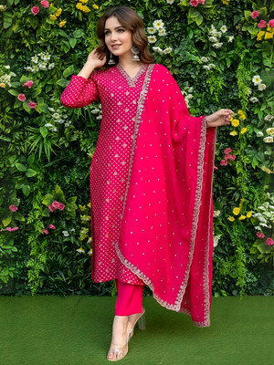 NAVLIK Women Kurta Pant Dupatta Set