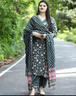 PILUDI HOUSE Women Kurti Pant Attached Dupatta Set