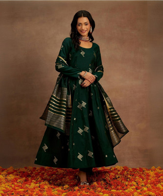 LIBAS Women Kurta Palazzo Dupatta Set