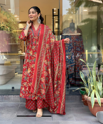 Divastri Women Kurta Palazzo Dupatta Set