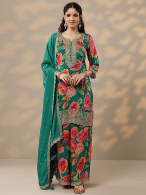 LIBAS Women Kurta Palazzo Dupatta Set