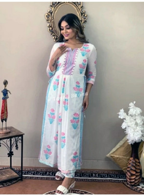 Rishit creation Women Ethnic Top Pant Set