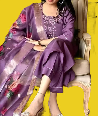 RUDKI ENTERPRISE Women Kurta Pant Dupatta Set