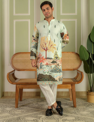 BEXARIO Men Kurta Pyjama Set