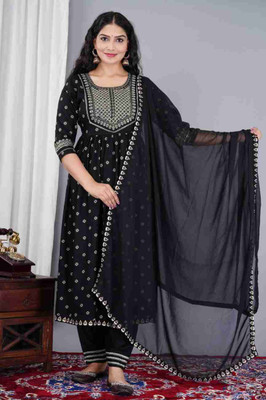 PAVAN EMBROIDERY Women Kurta Pant Dupatta Set