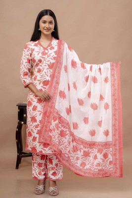 PARTHVI Women Kurta Pant Dupatta Set
