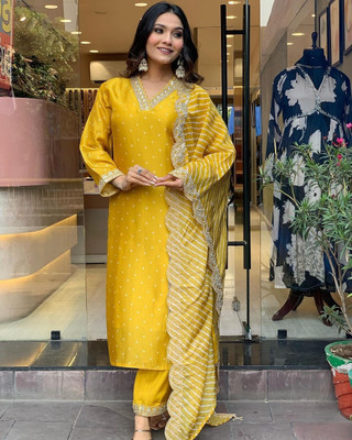 JAPNAAM Women Kurta Pant Dupatta Set