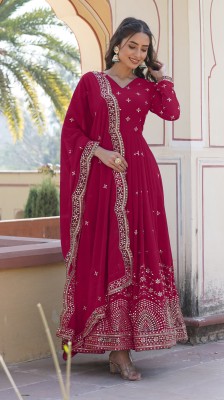 Wedani Lifestyle Anarkali Gown(Pink)