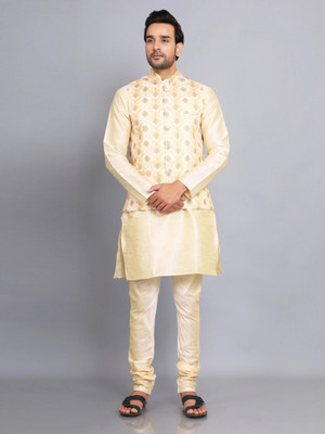 JEXI Men Kurta Pyjama Ethnic Jacket Set