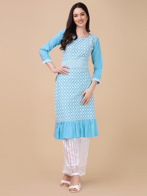 GUFRINA Women Kurti Palazzo Set