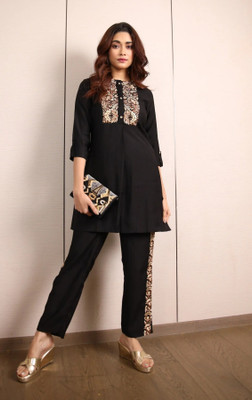 Alvano Women Ethnic Top Pant Set