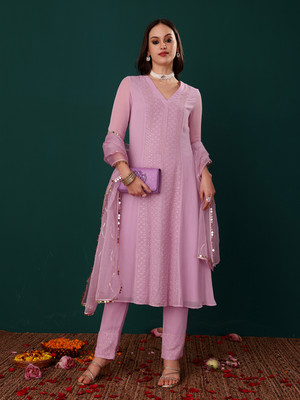 SILCHIC Women Kurti Pant Dupatta Set