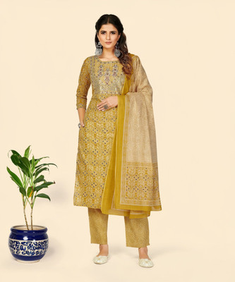 VBUYZ Women Kurta Pant Dupatta Set