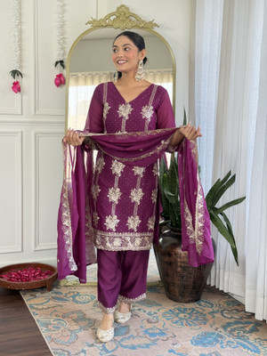 vita fashion Women Ethnic Top Pant Dupatta Set