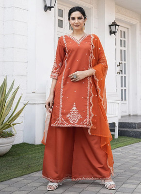 Tasrika Women Kurta Palazzo Dupatta Set