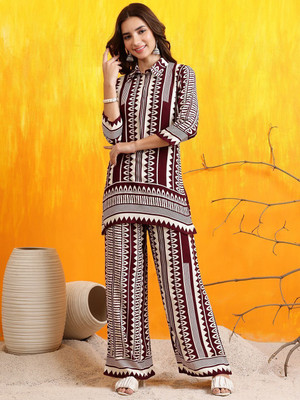 berrylicious Women Ethnic Top Palazzo Set