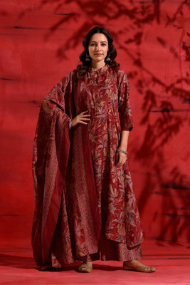 LOOKMARK Women Kurta Pant Dupatta Set