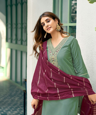 Samah Women Kurta Pant Dupatta Set