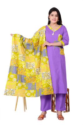 DIA TRENDS Women Kurta Palazzo Dupatta Set