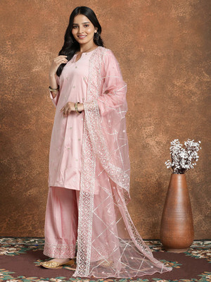 Fabian Fashion Women Kurta Palazzo Dupatta Set