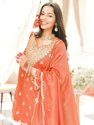 Indo Era Women Kurta Palazzo Dupatta Set