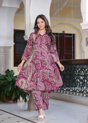 ASLANI Women Kurti Pant Set