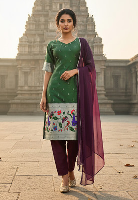 Trijal Fab Women Kurta Pant Dupatta Set