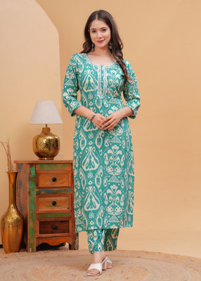 NAHIKO Women Kurta Pant Set