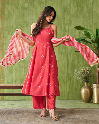 DRESOUL Women Kurta Palazzo Dupatta Set