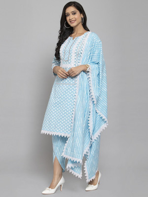Get Glamr Women Kurta Dhoti Pant Dupatta Set