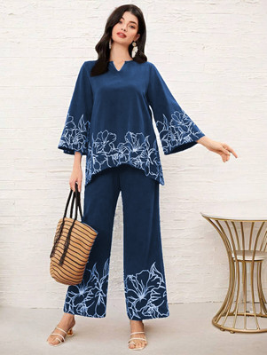 Citytalk Women Ethnic Top Palazzo Set