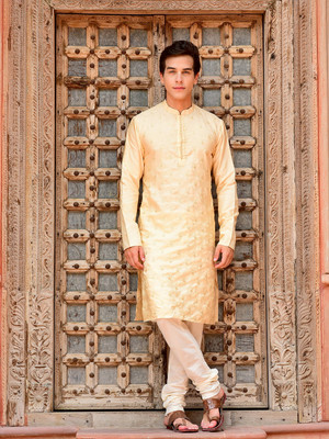 HOUSE OF DEYANN Men Kurta Churidar Set