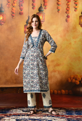 DY FAB ONLINE FASHION Women Kurti Pant Set