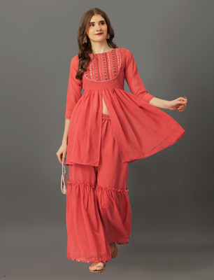 SHIVAY FAB Women Kurta Sharara Set
