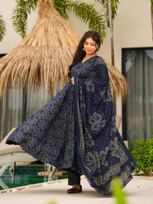 ESTELA Women Kurti Pant Dupatta Set