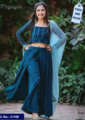 MRIGNAYANI Women Kurta Palazzo Set