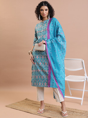 Vishudh Women Kurta Pant Dupatta Set