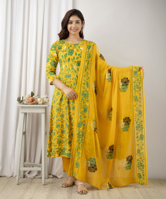 River of cloth Women Kurta Pant Dupatta Set