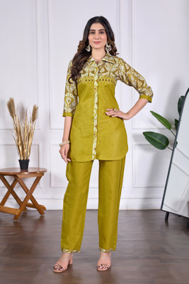 DISHWA FASHION Women Shirt Pant Set