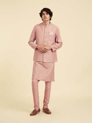 DIWAS by Manyavar Men Kurta Pyjama Ethnic Jacket Set
