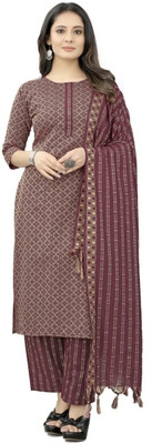 TRAHIMAM Women Kurti Pant Dupatta Set