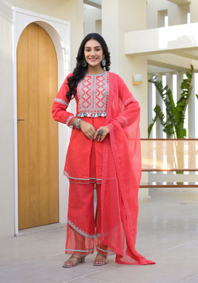 aaraas Women Kurta Pant Dupatta Set