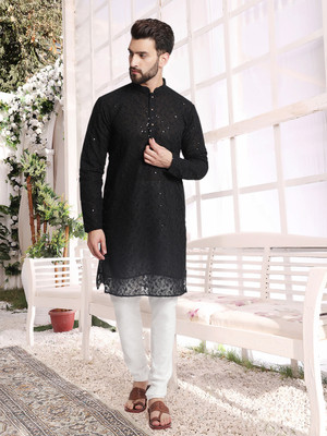 JS COLLECTION Men Kurta Churidar Set