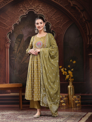 Stylum Women Kurta Palazzo Dupatta Set