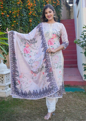 VBUYZ Women Kurta Pant Dupatta Set