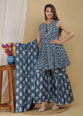 JMJ Women Kurti Skirt Set