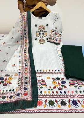 BlissWeave Women Kurta Churidar Dupatta Set