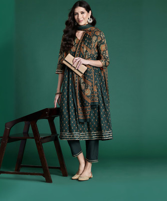 Indo Era Women Kurta Pant Dupatta Set